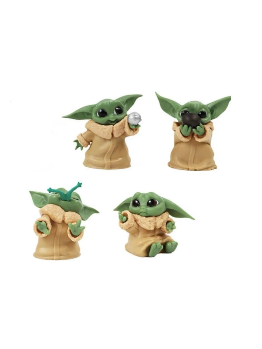Star Wars The Mandalorian Grogu Figure Toy Set - 4 Pack